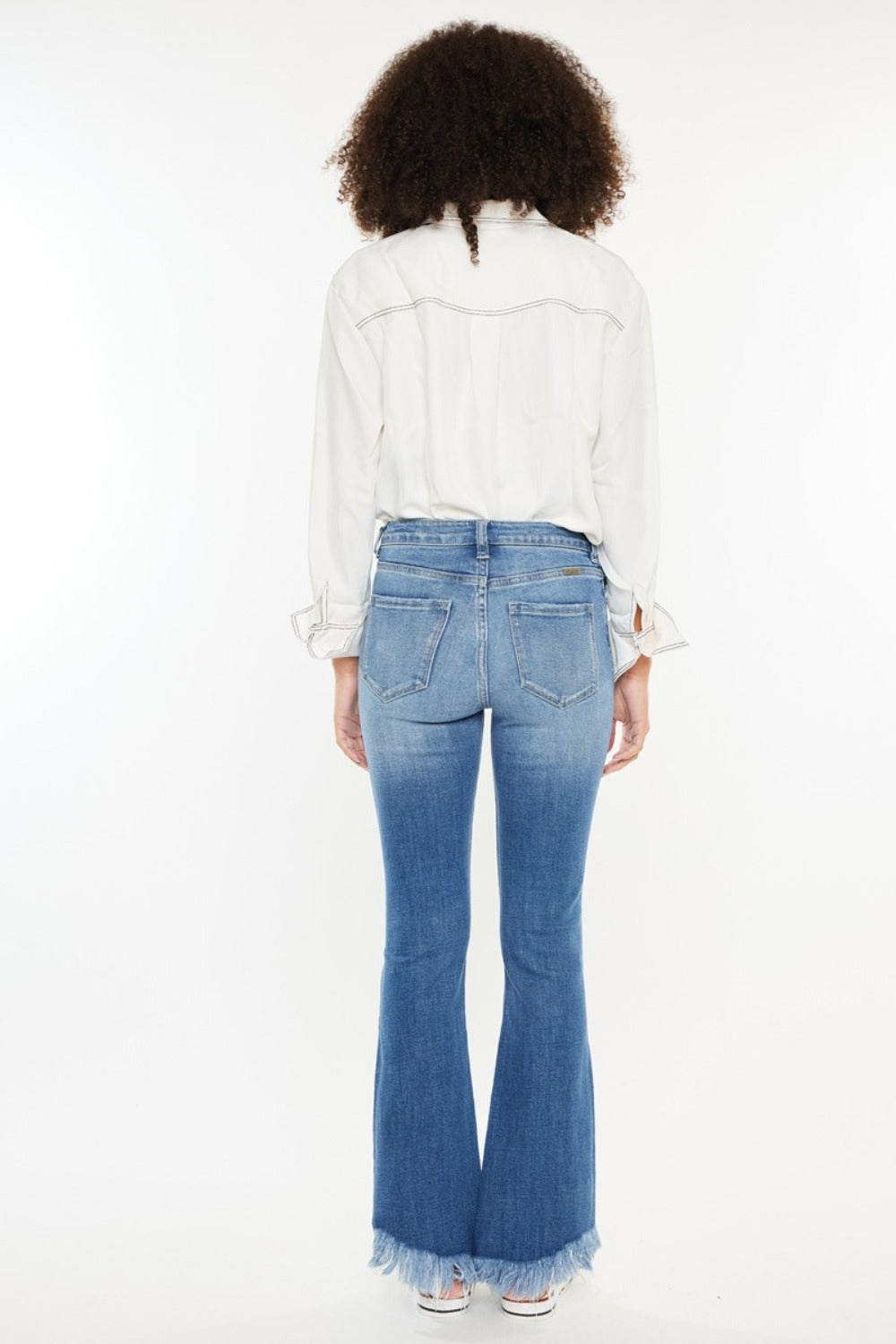 Kancan High Rise Frayed Hem Jeans - Tigbul's Variety Fashion Shop