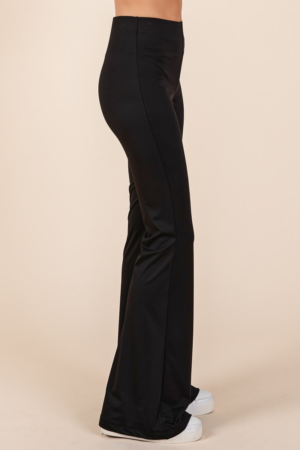 Stretchy Soft Elastic Waist Flare Pants - Tigbul's Variety Fashion Shop