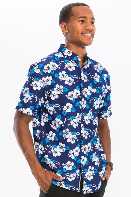 HAWAIIAN BUTTON DOWN SHIRT - Tigbul's Variety Fashion Shop