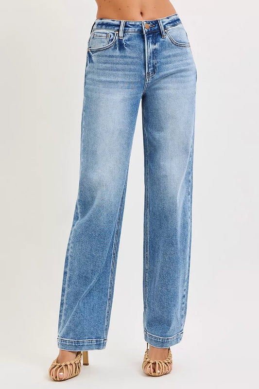 High Rise Wide Baggy Jeans - Tigbul's Variety Fashion Shop