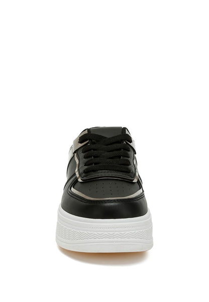 Scouts Metallic Paneling Platform Sneakers - Tigbul's Variety Fashion Shop