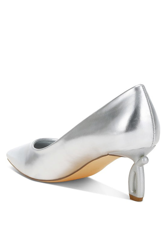 Tagetes Metallic Fantasy Heel Pumps - Tigbul's Variety Fashion Shop
