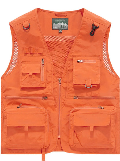 Men's Size Small to 6XL Zip Up Vest with Pockets Plus - Tigbul's Variety Fashion Shop
