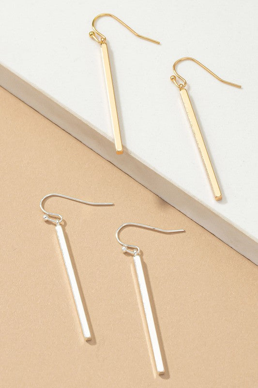 Minimalist match stick drop earrings - Tigbuls Variety Fashion