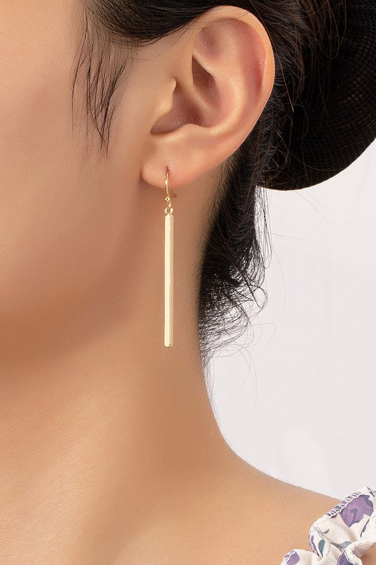 Minimalist match stick drop earrings - Tigbuls Variety Fashion