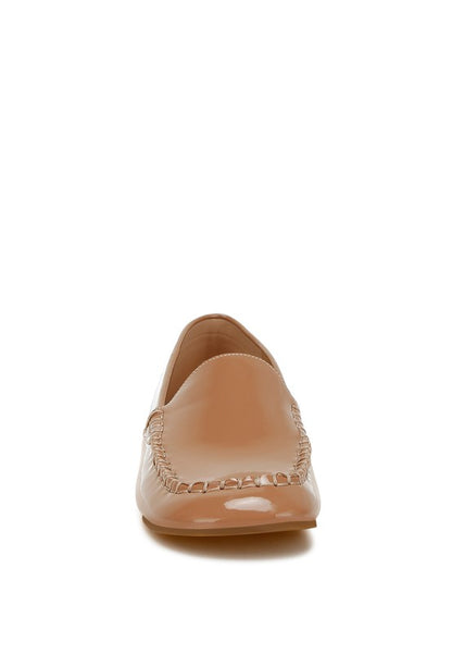 Dama Patent Pleather Loafers - Tigbul's Variety Fashion Shop