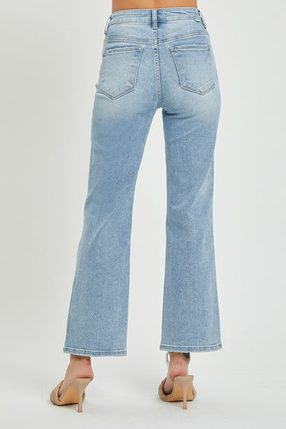 RISEN Full Size High Rise Straight Jeans - Tigbul's Variety Fashion Shop