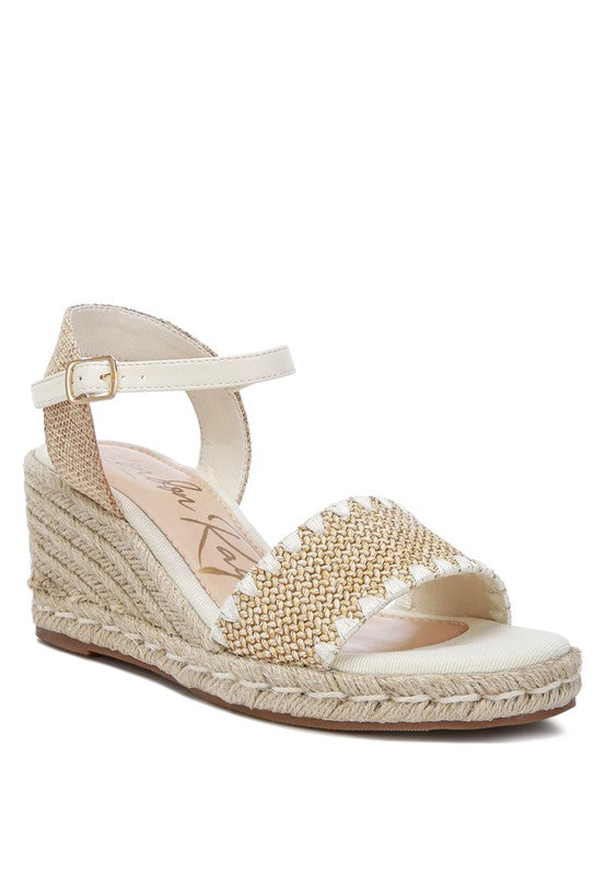 London Rag Lucas Raffia Wedge Heel Espadrilles - Tigbuls Variety Fashion