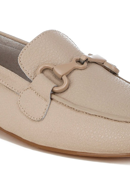 Taranis Monochromatic Horsebit Loafers - Tigbul's Variety Fashion Shop