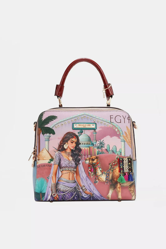 Nicole Lee USA Queen Cleopatra Handbag - Tigbul's Variety Fashion Shop