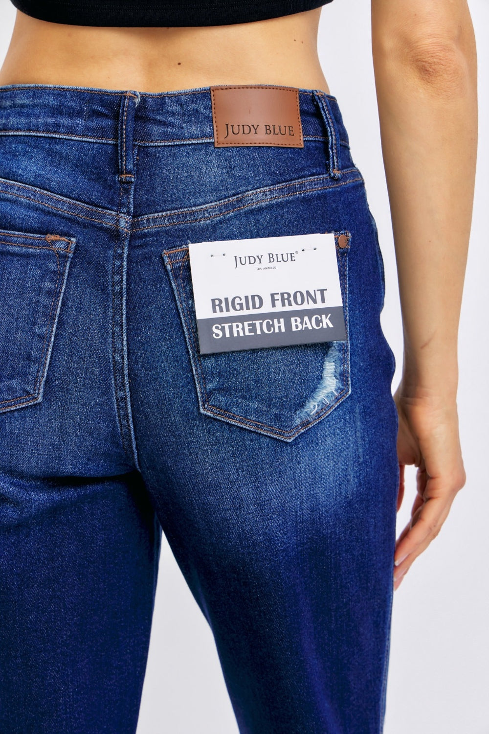 Judy Blue Full Size High Waist Rigid Magic Heavy Destroy Straight Jeans - Tigbul's Variety Fashion Shop