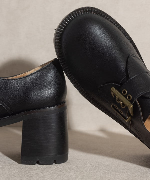 Oasis Society Sarah - Buckled Platform Loafers - Tigbuls Variety Fashion
