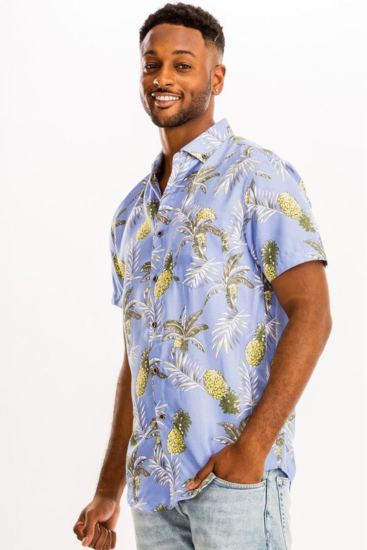 PRINT HAWAIIAN SHIRT - Tigbul's Variety Fashion Shop