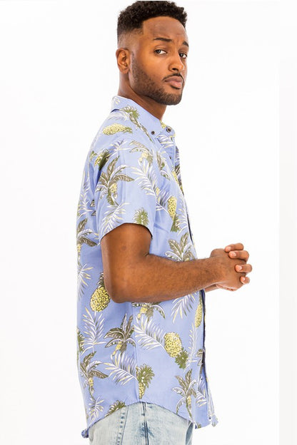 PRINT HAWAIIAN SHIRT - Tigbul's Variety Fashion Shop