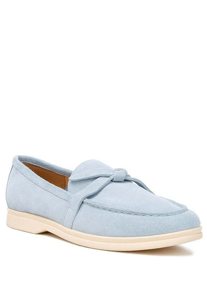 Nautica Suede Knot Detailed Loafers - Tigbul's Variety Fashion Shop