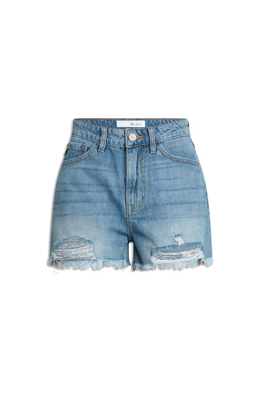 High Rise Mom Denim Shorts - Tigbuls Variety Fashion