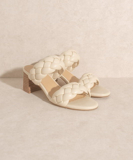 OASIS SOCIETY Regine - Casual Braided Heel - Tigbul's Variety Fashion Shop