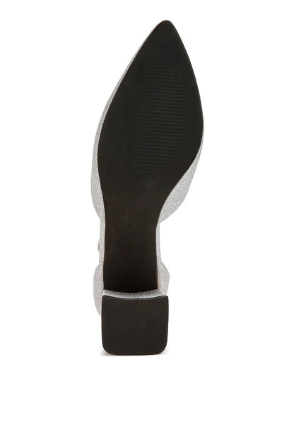 Taznia Glitter Block Heel Sandals - Tigbul's Variety Fashion Shop