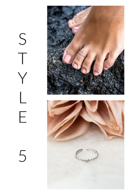 Sterling Silver Toe Rings - Tigbuls Variety Fashion