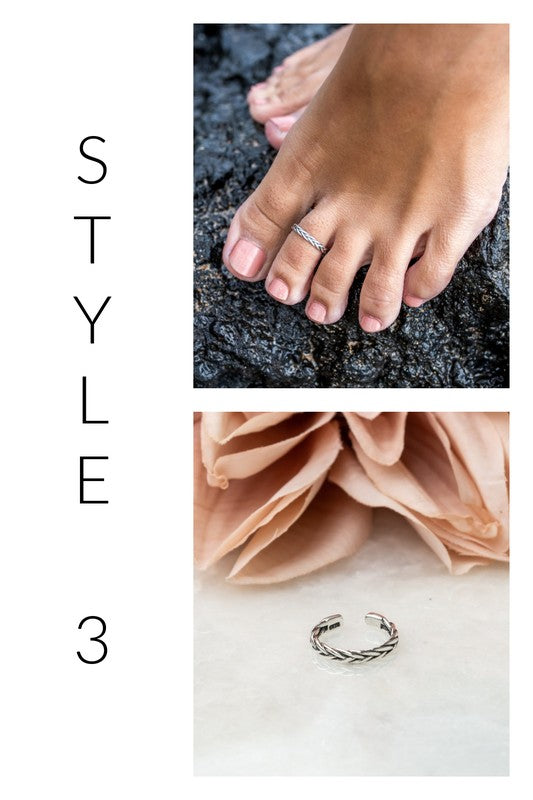 Sterling Silver Toe Rings - Tigbuls Variety Fashion