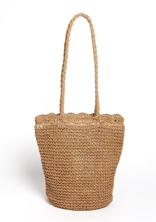 STRAW BEACH BAG - Tigbul's Variety Fashion Shop