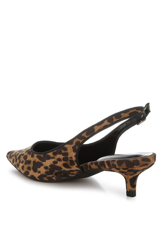 Jahzara Slingback Kitten Heel Sandals - Tigbul's Variety Fashion Shop