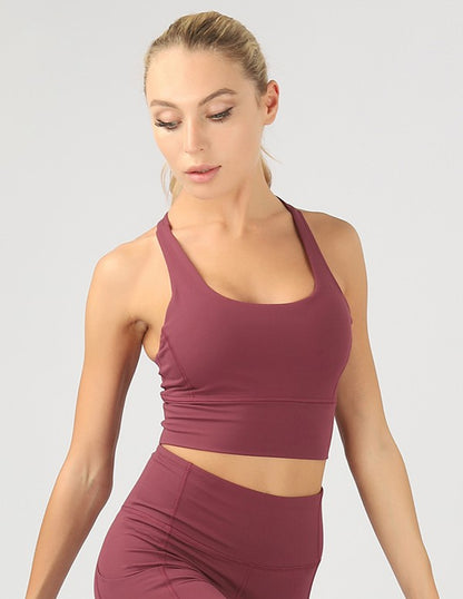 Strappy Back Active Crop Top - Tigbul's Variety Fashion Shop