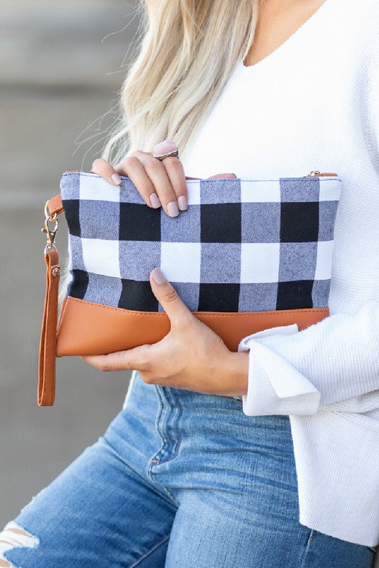 Buffalo Plaid Clutch - Tigbul's Variety Fashion Shop
