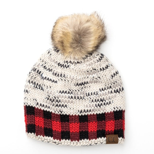CC Buffalo Pom Beanie - Tigbul's Variety Fashion Shop
