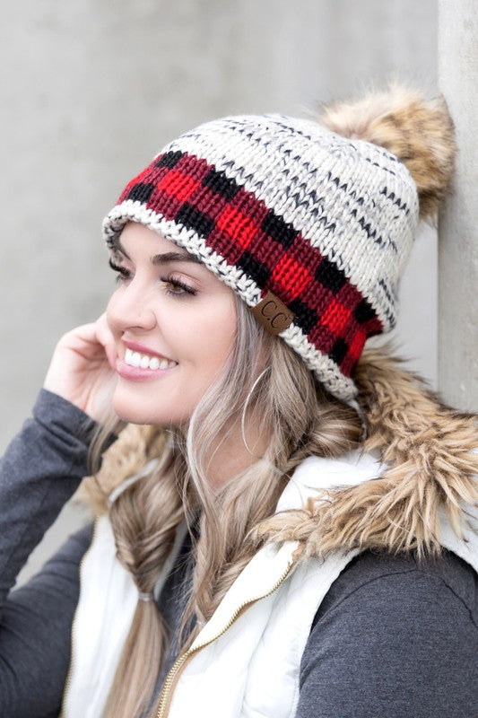 CC Buffalo Pom Beanie - Tigbul's Variety Fashion Shop