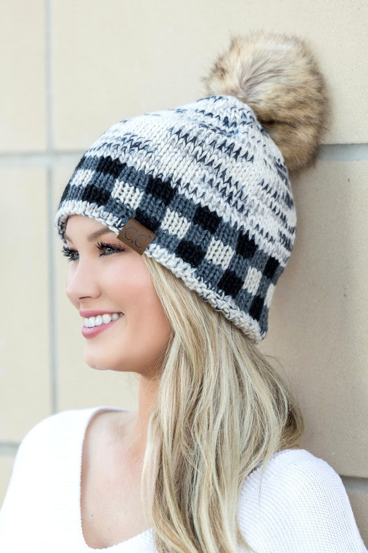 CC Buffalo Pom Beanie - Tigbul's Variety Fashion Shop
