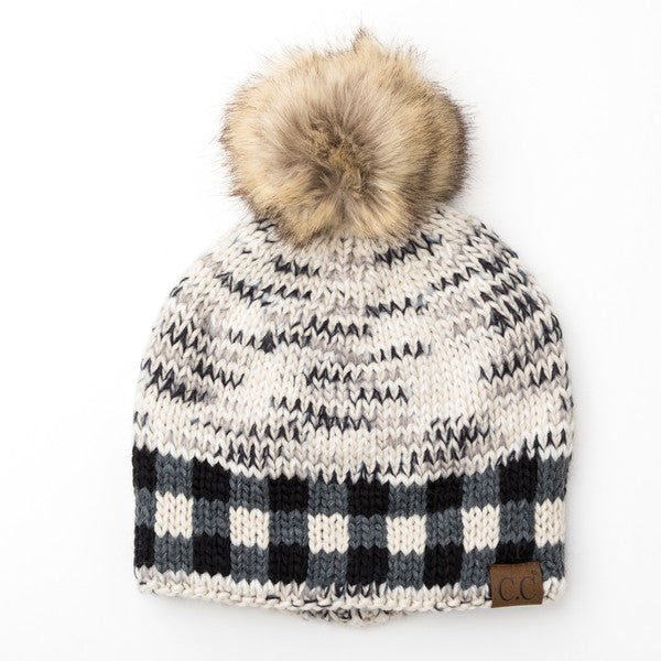 CC Buffalo Pom Beanie - Tigbul's Variety Fashion Shop