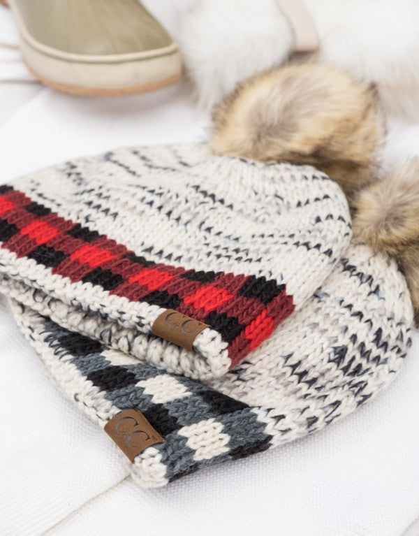 CC Buffalo Pom Beanie - Tigbul's Variety Fashion Shop
