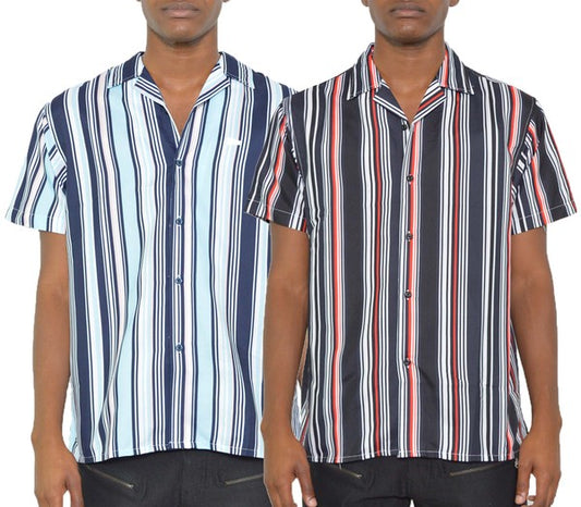 Weiv Short Sleeve Button Down Shirt - Tigbul's Variety Fashion Shop