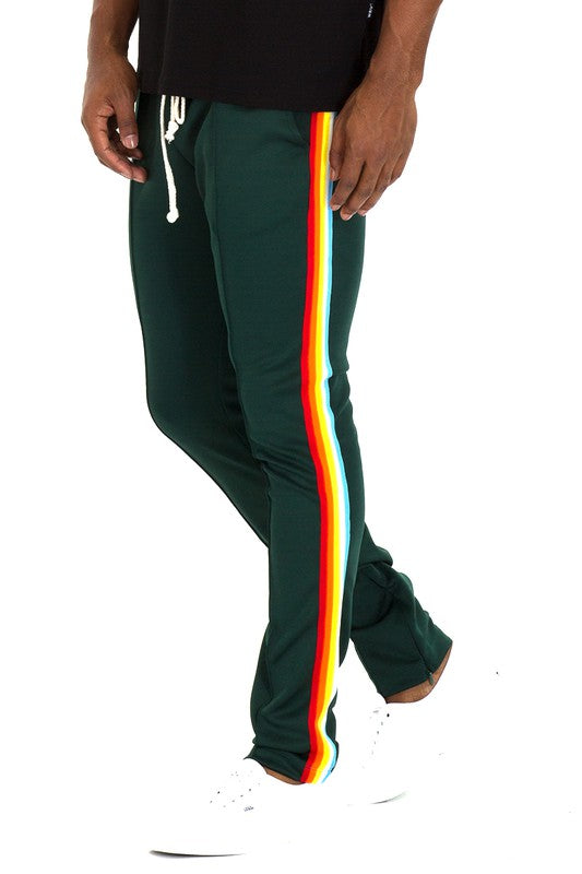 RAINBOW TAPE TRACK PANTS - Tigbul's Variety Fashion Shop
