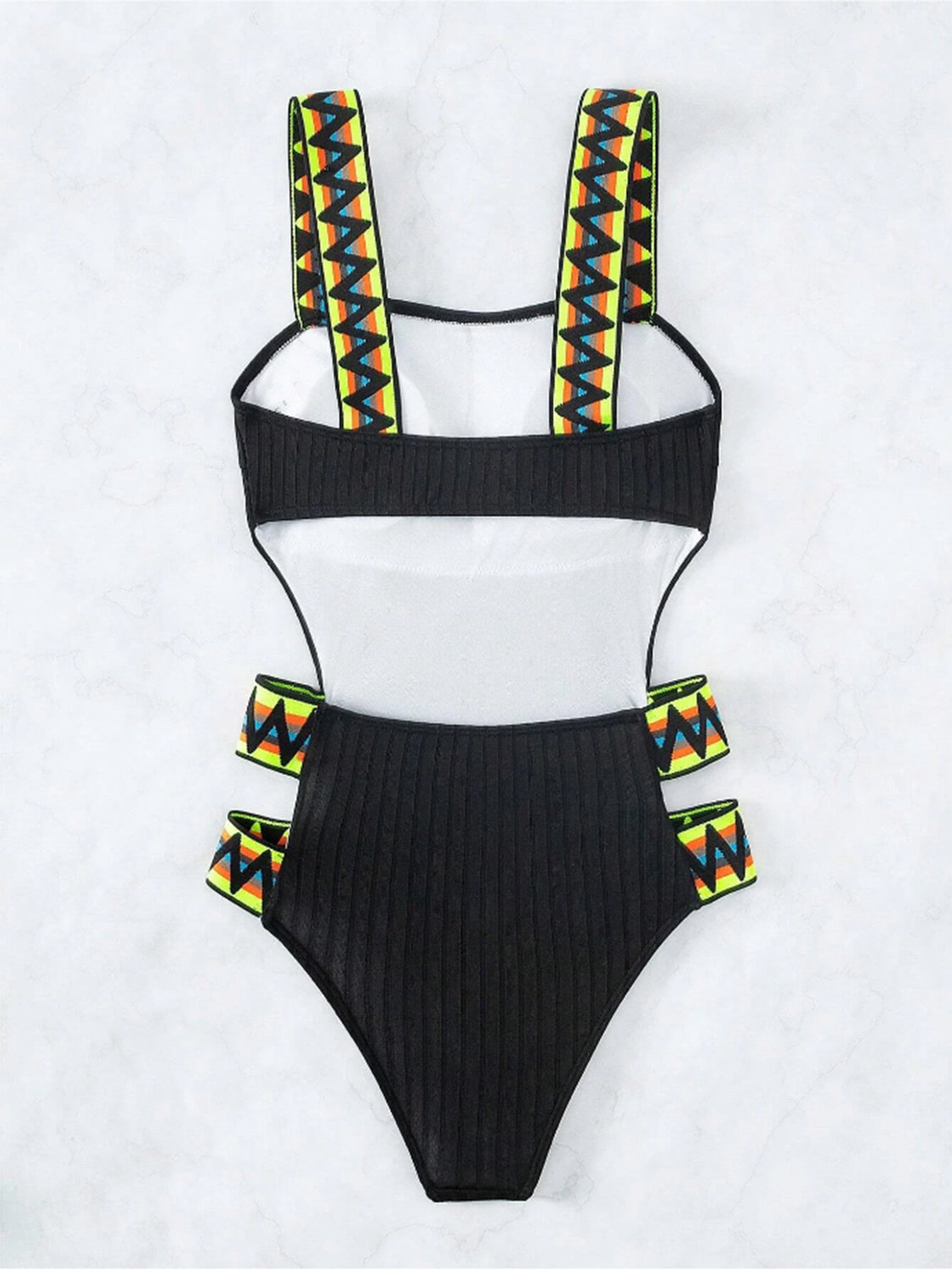 Cutout Wide Strap One-Piece Swimwear - Tigbuls Variety Fashion
