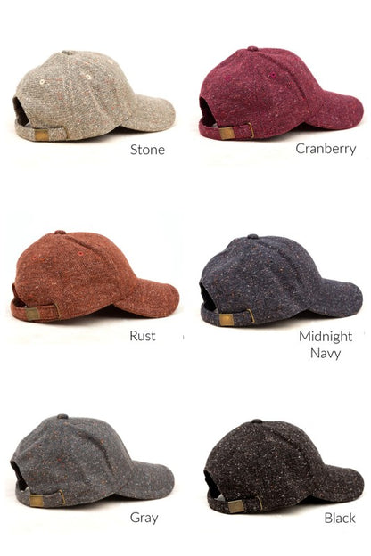 Fall Tweed Ball Cap - Tigbul's Variety Fashion Shop