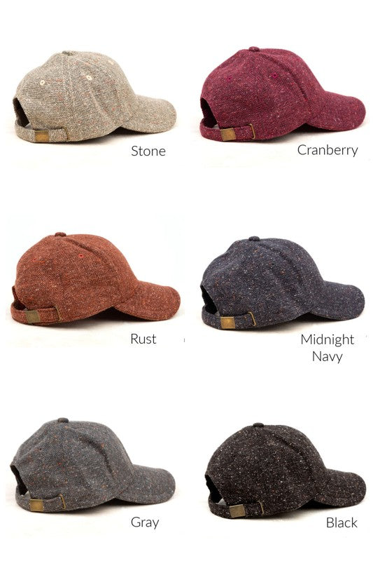 Fall Tweed Ball Cap - Tigbul's Variety Fashion Shop