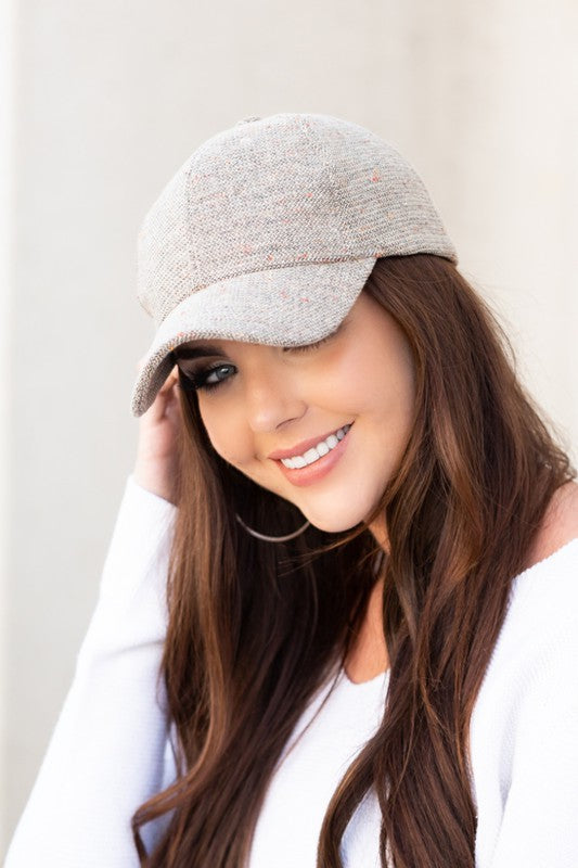 Fall Tweed Ball Cap - Tigbul's Variety Fashion Shop