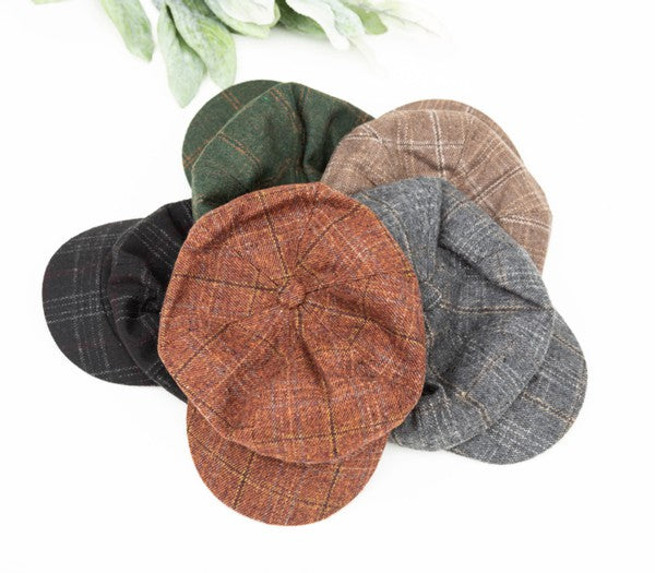 Plaid Newsboy Caps - Tigbul's Variety Fashion Shop
