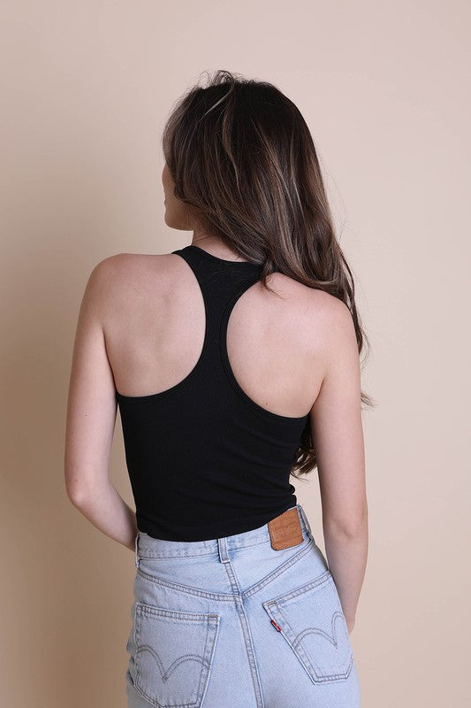 High Neck Racerback Brami Top - Tigbul's Variety Fashion Shop