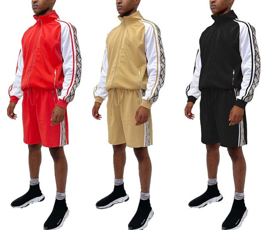 SNAKE SIDE SHORTS TRACK SET - Tigbul's Variety Fashion Shop