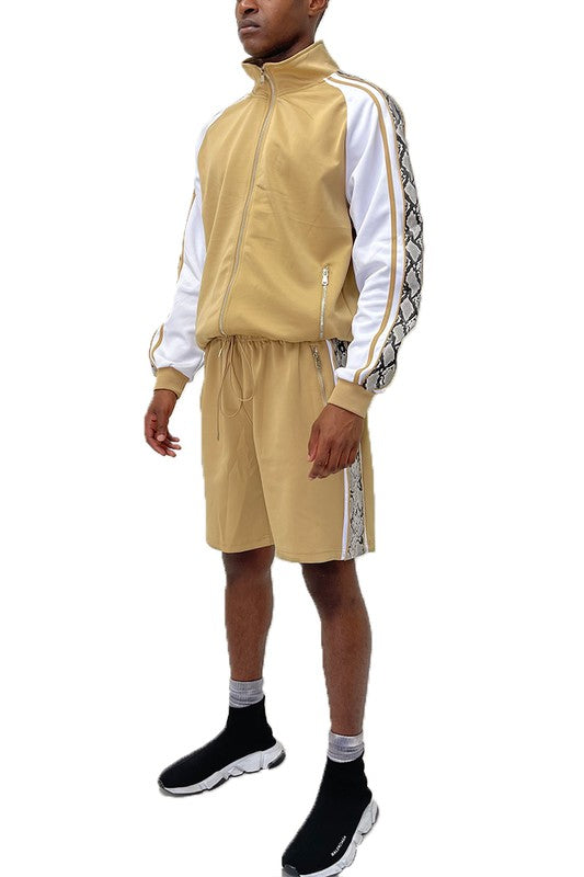 SNAKE SIDE SHORTS TRACK SET - Tigbul's Variety Fashion Shop