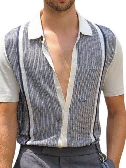 Men's Plus Size Button Up Short Sleeve Shirt - Tigbul's Variety Fashion Shop