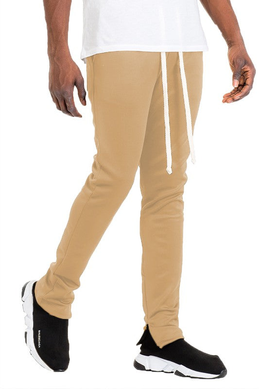 SOLID COLOR PLAIN BASIC TRACK PANTS - Tigbul's Variety Fashion Shop