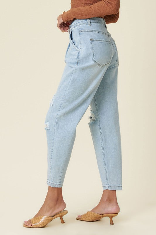 Distressed Slouchy Jeans - Tigbuls Variety Fashion