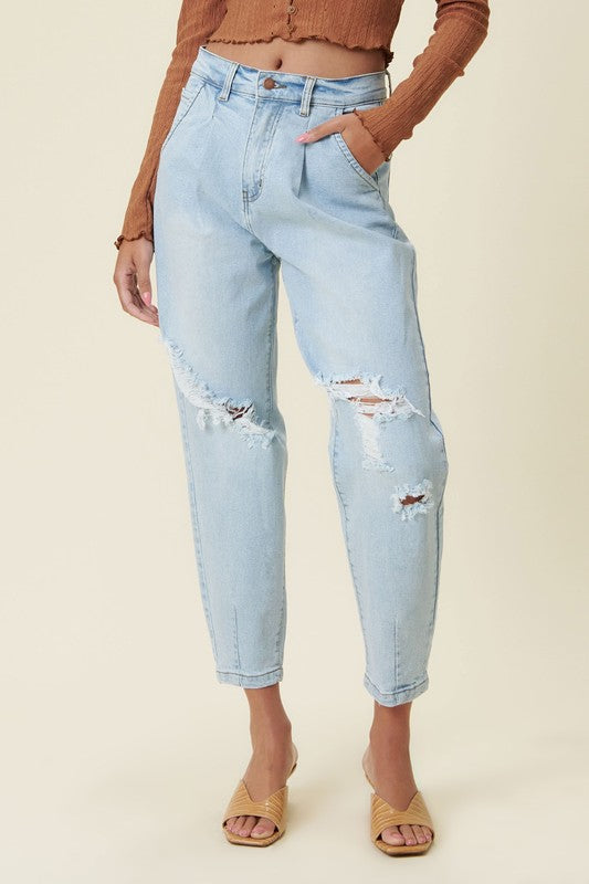 Distressed Slouchy Jeans - Tigbuls Variety Fashion