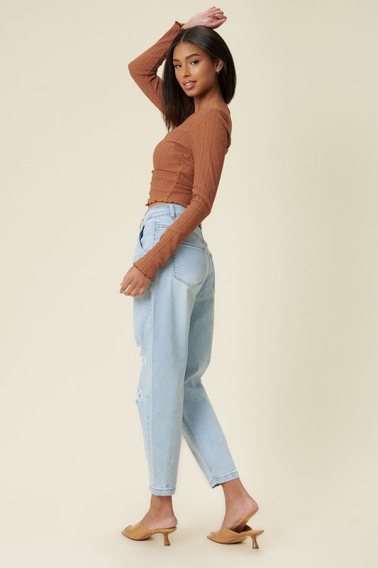 Distressed Slouchy Jeans - Tigbuls Variety Fashion