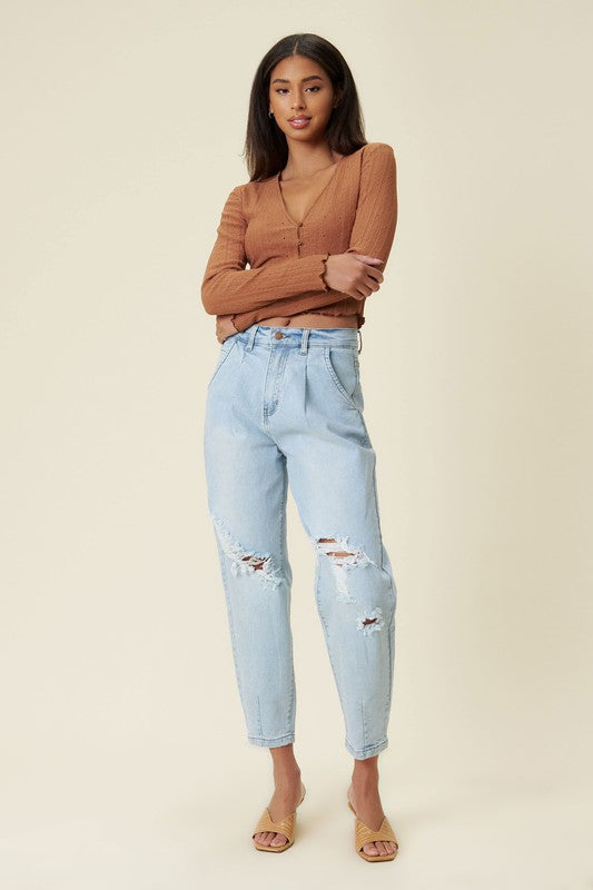 Distressed Slouchy Jeans - Tigbuls Variety Fashion