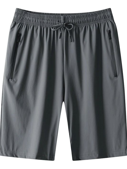 Men's Plus Size Drawstring Shorts with Pockets - Tigbul's Variety Fashion Shop